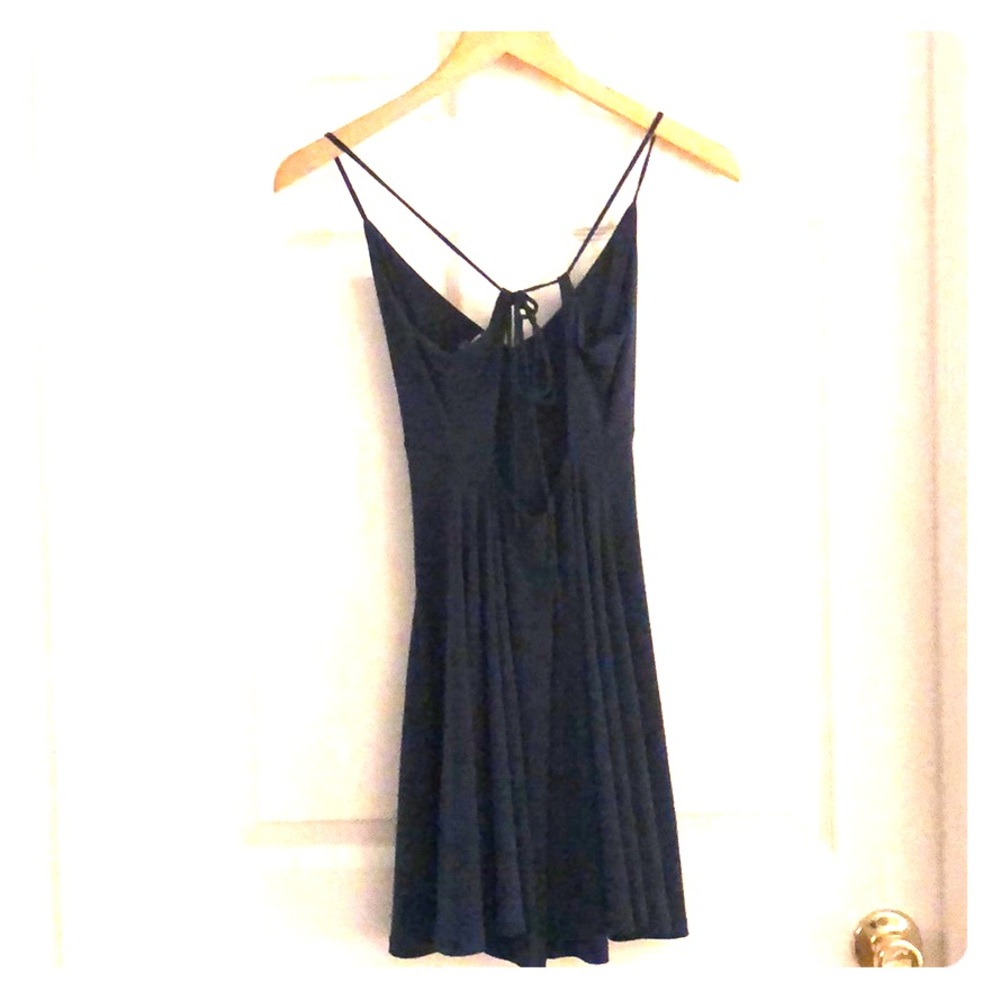 Blue mini dress